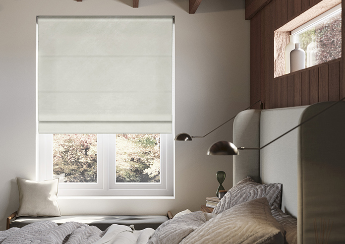 Odessa Velvet, Platinum - Twist&Fit Roman Blind - Image 3